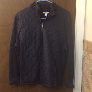 3/$9 Croft & Barrow zip up sweater petite XL